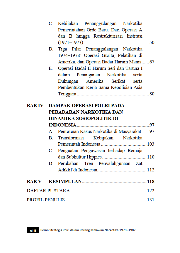 Buku Peran Strategis Polri dalam Perang Melawan Narkotika 1970–1982 - Gambar 3