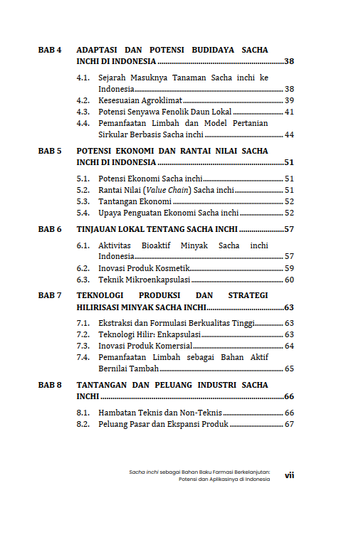 Buku Sacha Inchi Sebagai Bahan Baku Farmasi Berkelanjutan: Potensi dan Aplikasinya di Indonesia - Gambar 3