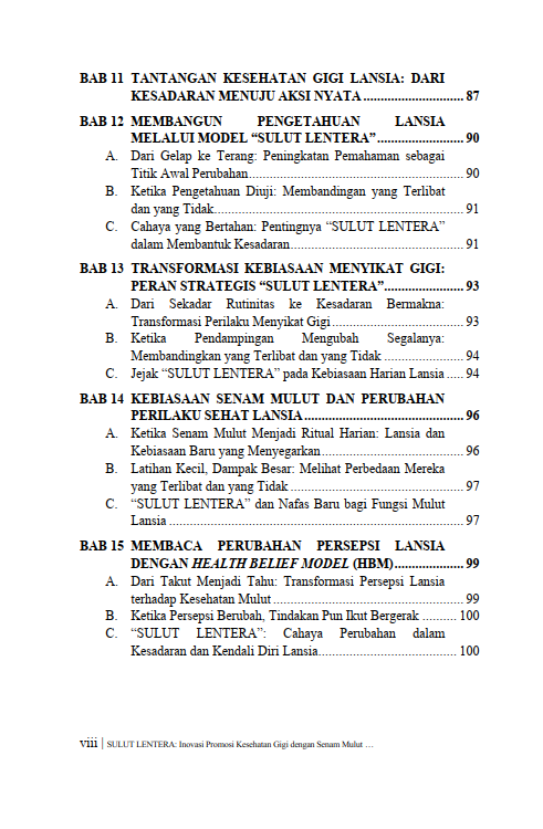Buku Sulut Lentera: Inovasi Promosi Kesehatan Gigi Menuju Lansia Sehat dan Sejahtera - Gambar 4