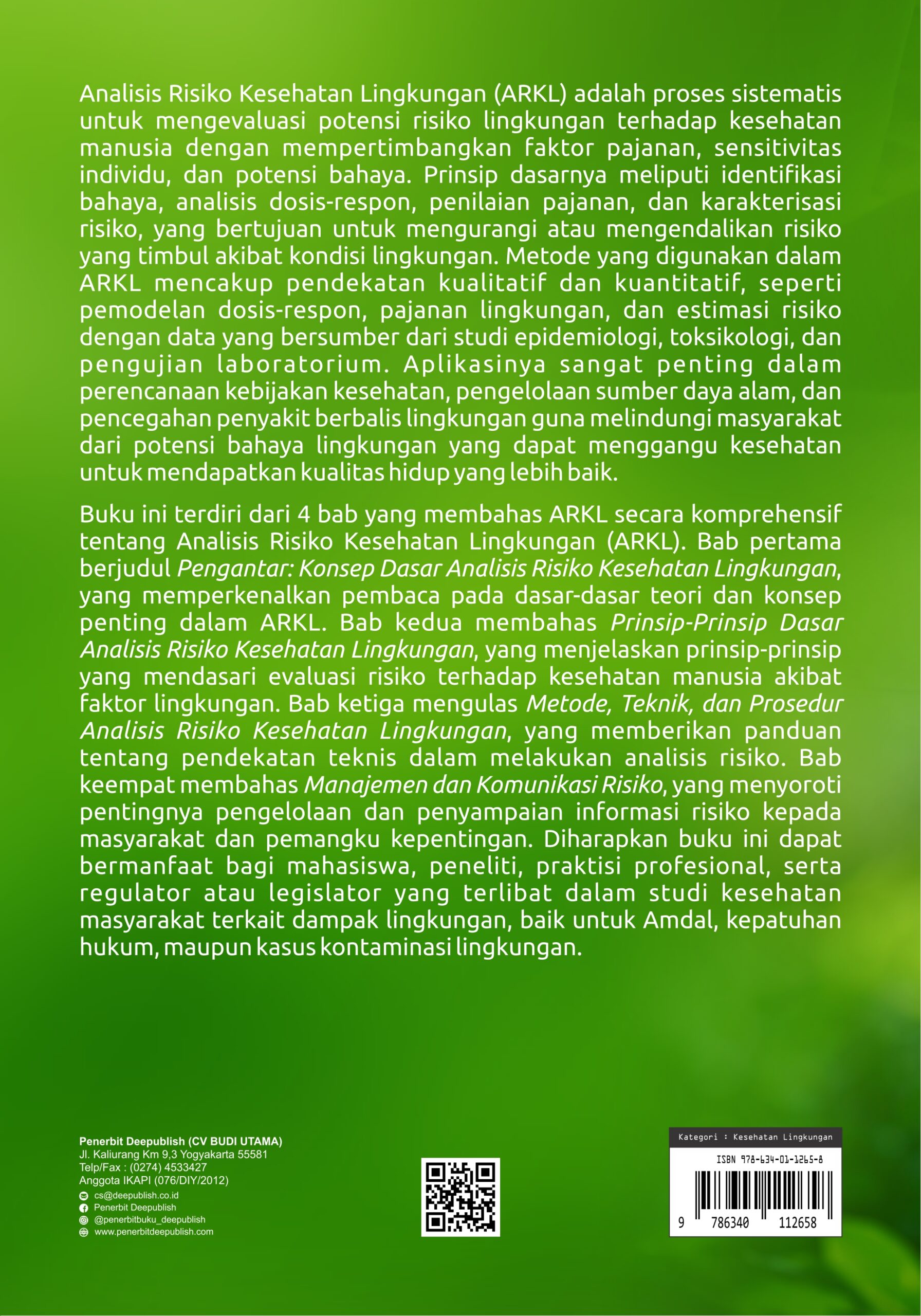 Buku Analisis Risiko Kesehatan Lingkungan Prinsip Dasar, Metode, dan Aplikasi - Gambar 4