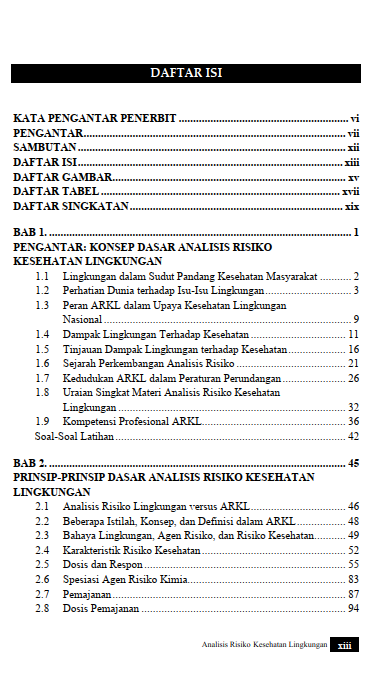 Buku Analisis Risiko Kesehatan Lingkungan Prinsip Dasar, Metode, dan Aplikasi - Gambar 2