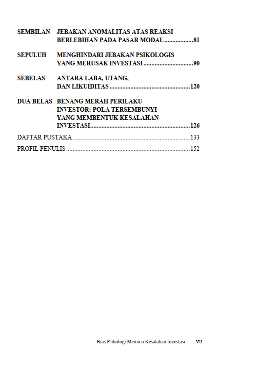 Buku Monograf: Bias Psikologi Memicu Kesalahan Investasi - Gambar 3