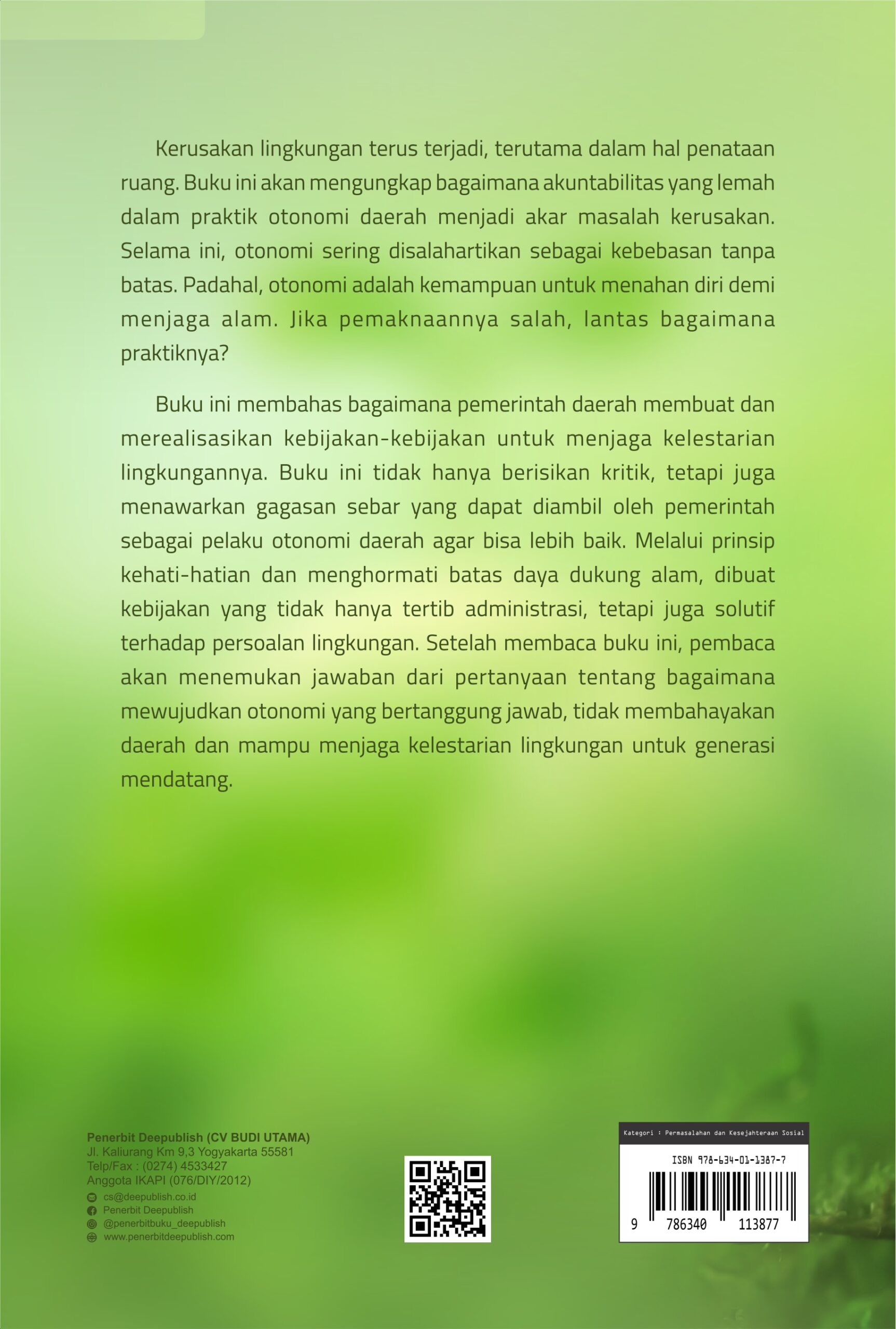 Buku Otonomi Daerah dan Degradasi Lingkungan: Antara Kuasa Kebijakan dan Realitas Ekologis - Gambar 5