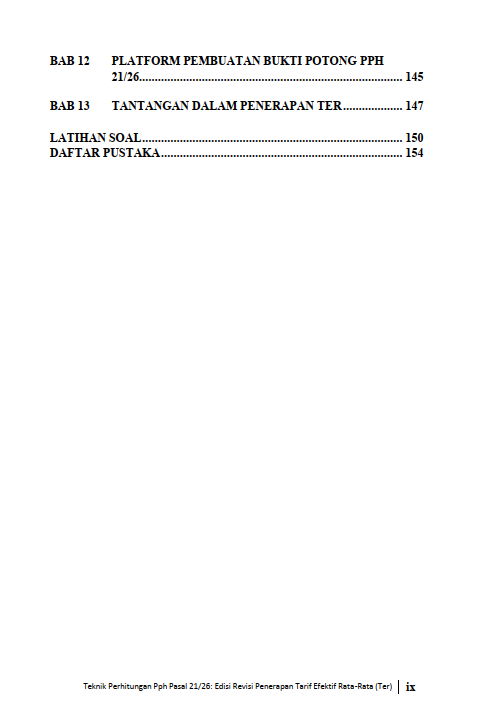 Buku Teknik Perhitungan Pph Pasal 21/26: Edisi Revisi Penerapan Tarif Efektif Rata-Rata (TER) - Gambar 5