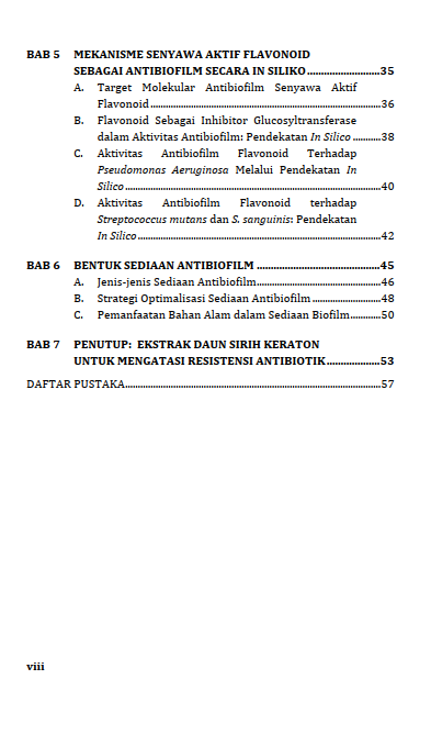 Buku Daun Sirih Keraton sebagai Agen Antibiofilm: Fitokimia, Mekanisme Aksi, dan Bentuk Sediaan - Gambar 3