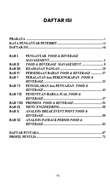 Buku Food & Beverage Management: Teori dan Praktik Dalam Industri Pariwisata - Gambar 2