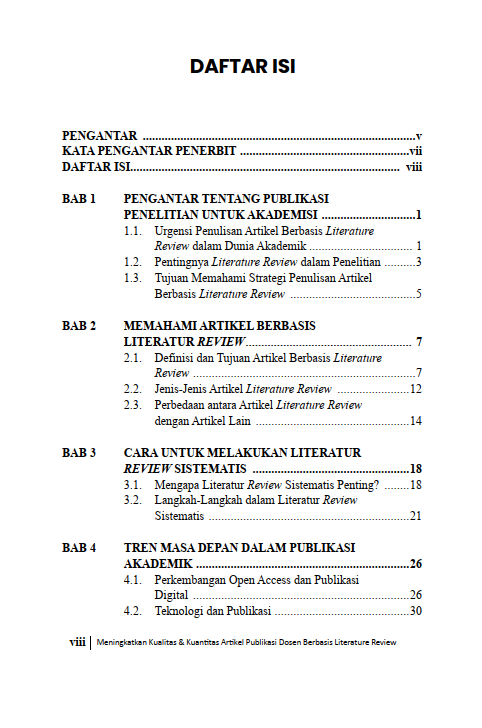 Buku Meningkatkan Kualitas & Kuantitas Artikel Publikasi Dosen Berbasis Literature Review - Gambar 2