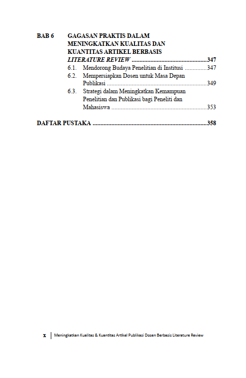 Buku Meningkatkan Kualitas & Kuantitas Artikel Publikasi Dosen Berbasis Literature Review - Gambar 4