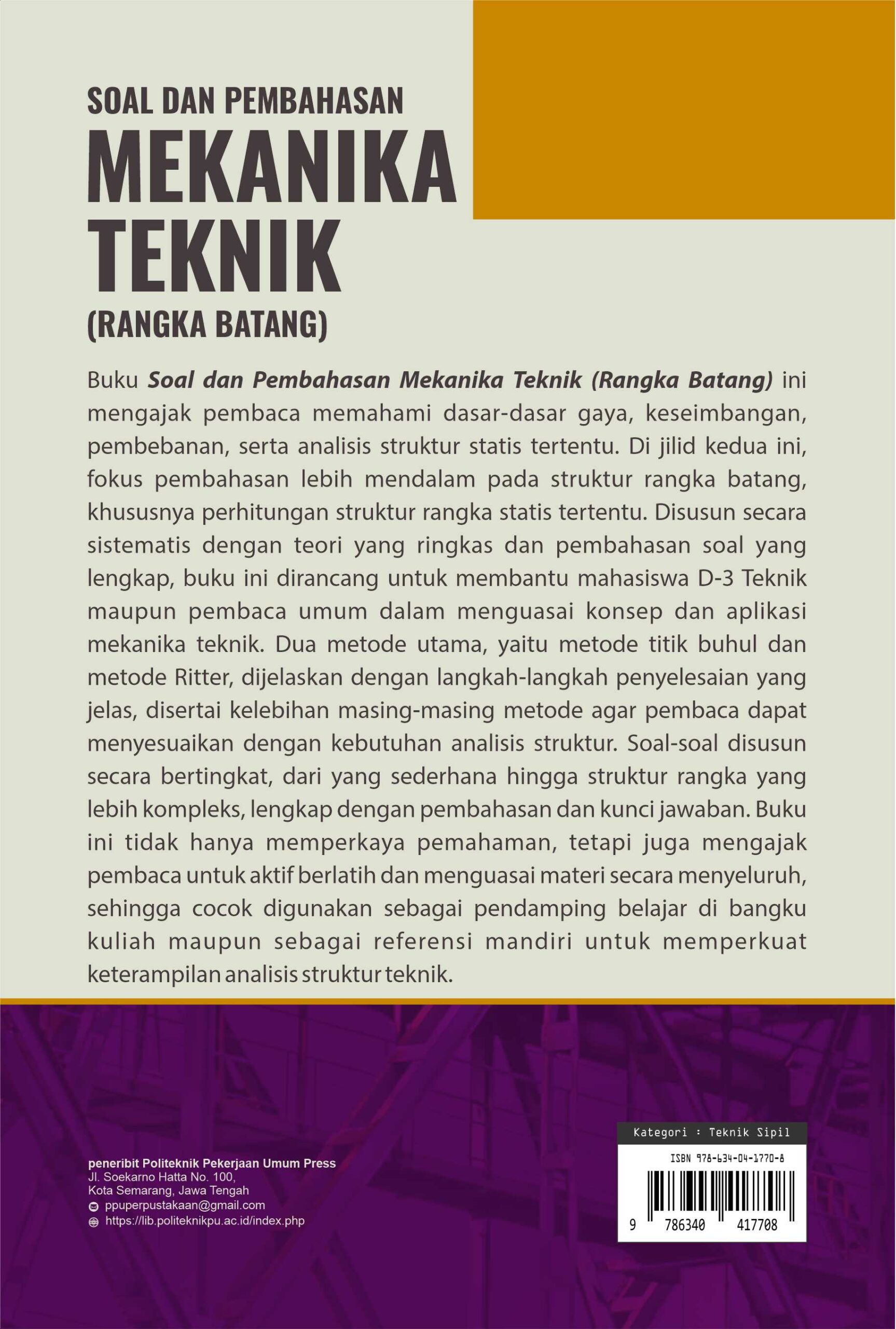 Buku Soal dan Pembahasan Mekanika Teknik (Rangka Batang) - Gambar 2
