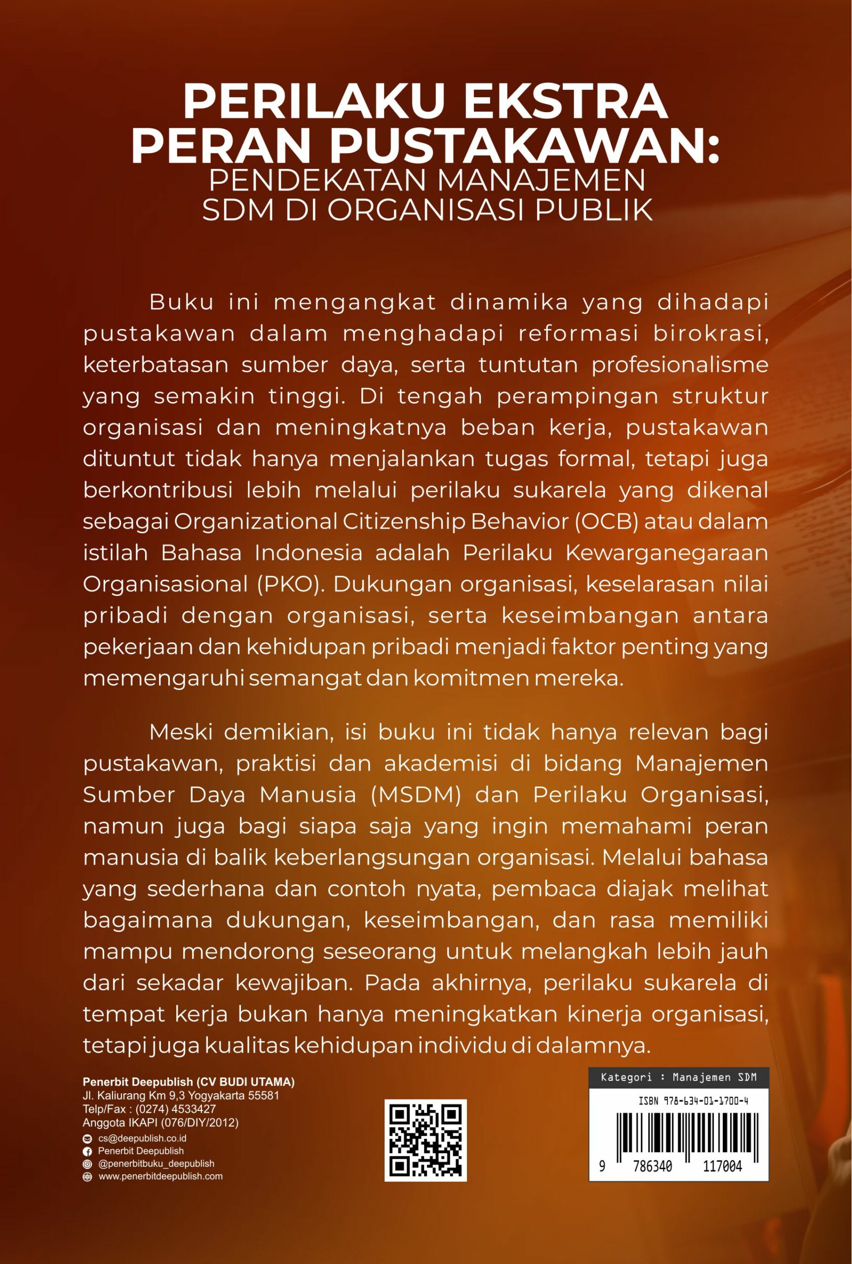 Buku Perilaku Ekstra Peran Pustakawan: Pendekatan Manajemen SDM Di Organisasi Publik - Gambar 4