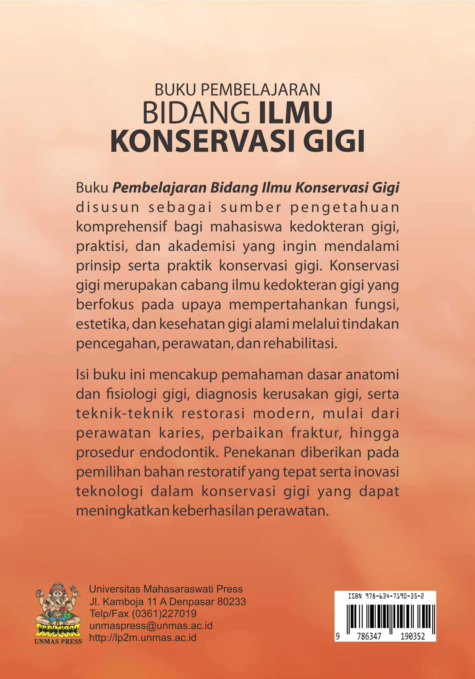 Buku Pembelajaran Bidang Ilmu Konservasi Gigi - Gambar 2