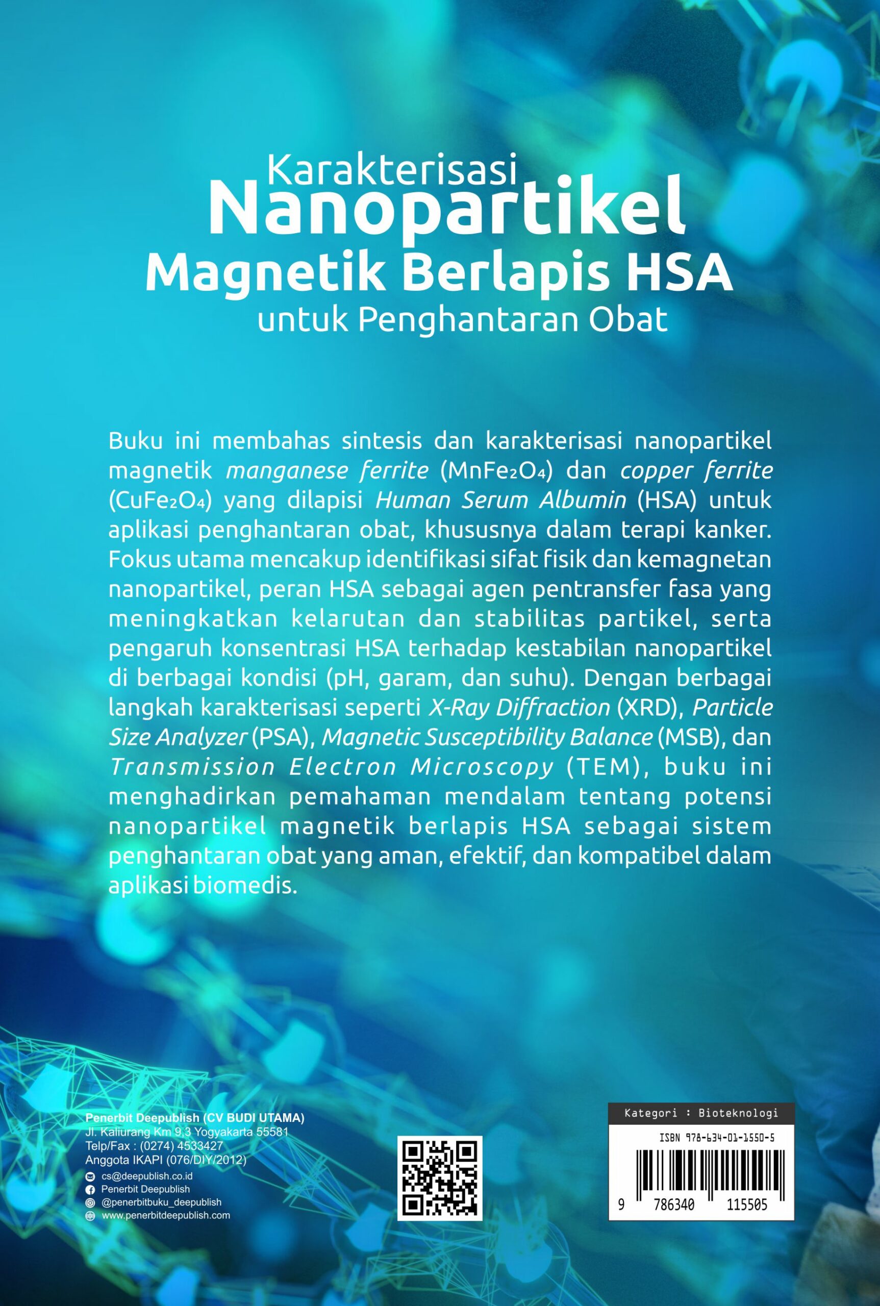 Buku Karakterisasi Nanopartikel Magnetik Berlapis HSA untuk Penghantaran Obat - Gambar 3