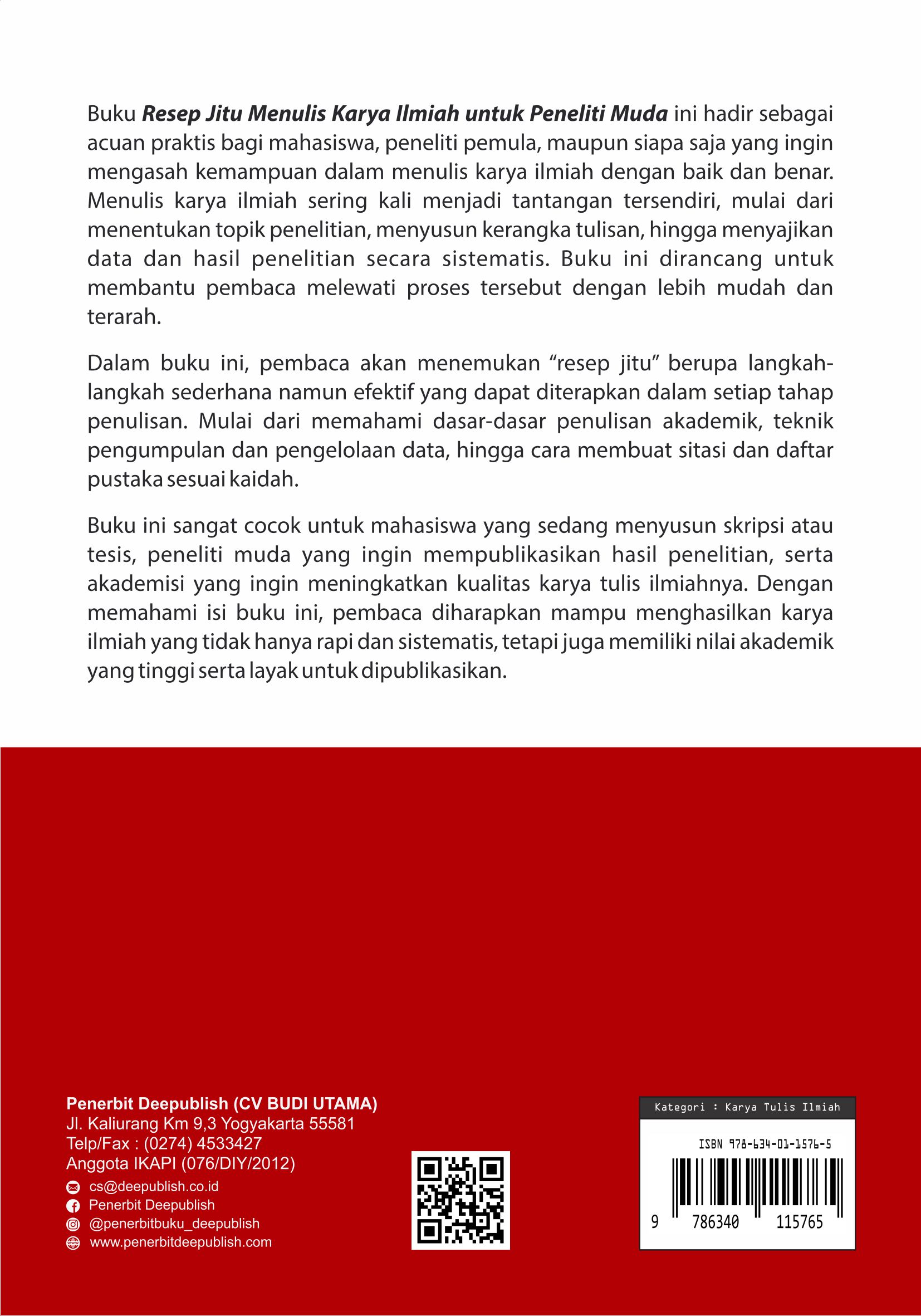 Buku Resep Jitu Menulis Karya Ilmiah untuk Peneliti Muda - Gambar 7