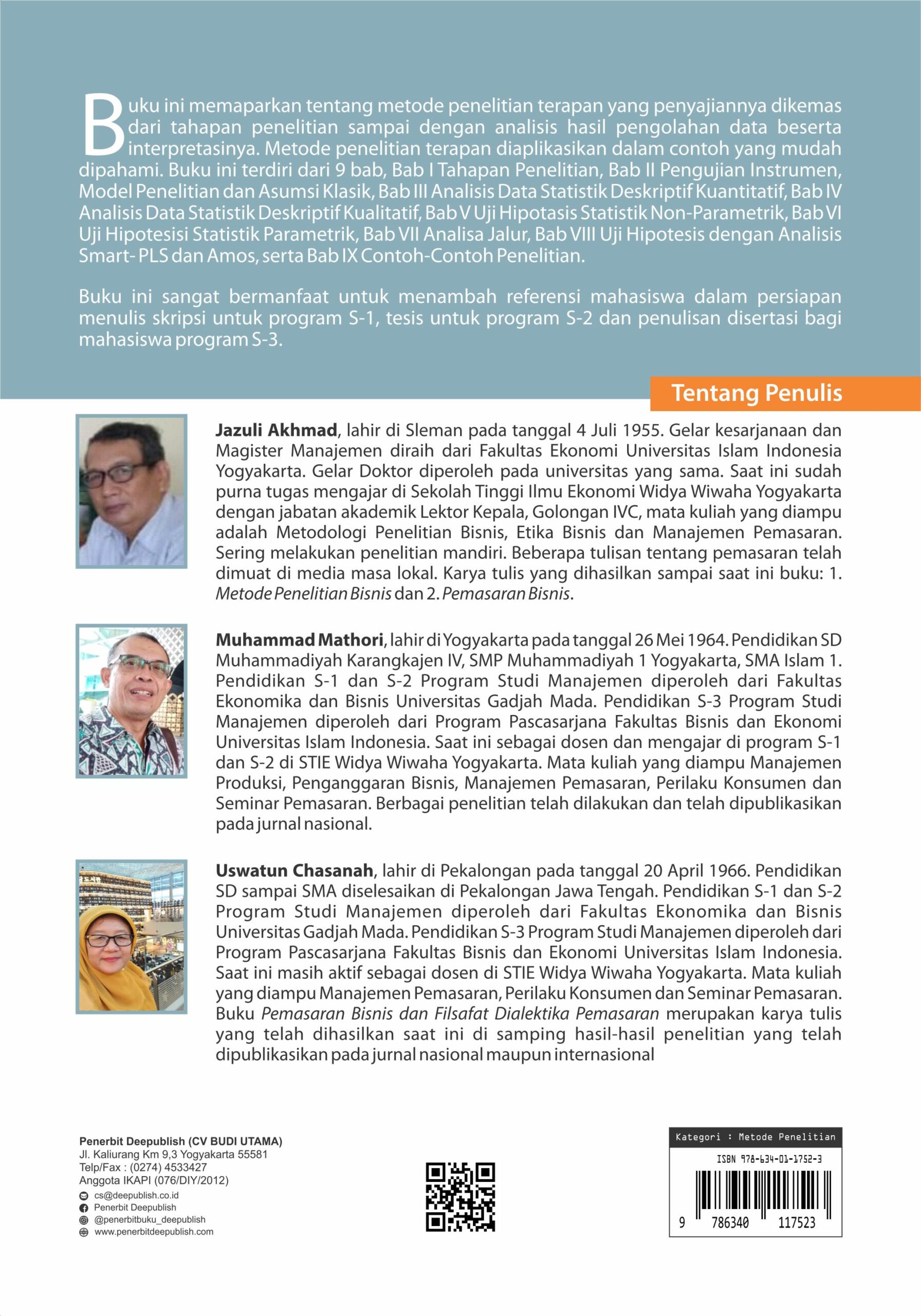 Buku Metode Penelitian dengan Statistik Terapan Disertai Contoh-contoh Hasil Penelitian - Gambar 5