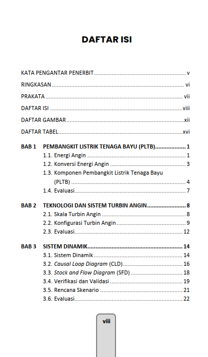 Buku PLTB Dengan Sistem Dinamik: Strategi Peningkatan Rasio Pemenuhan Energi Listrik - Gambar 2