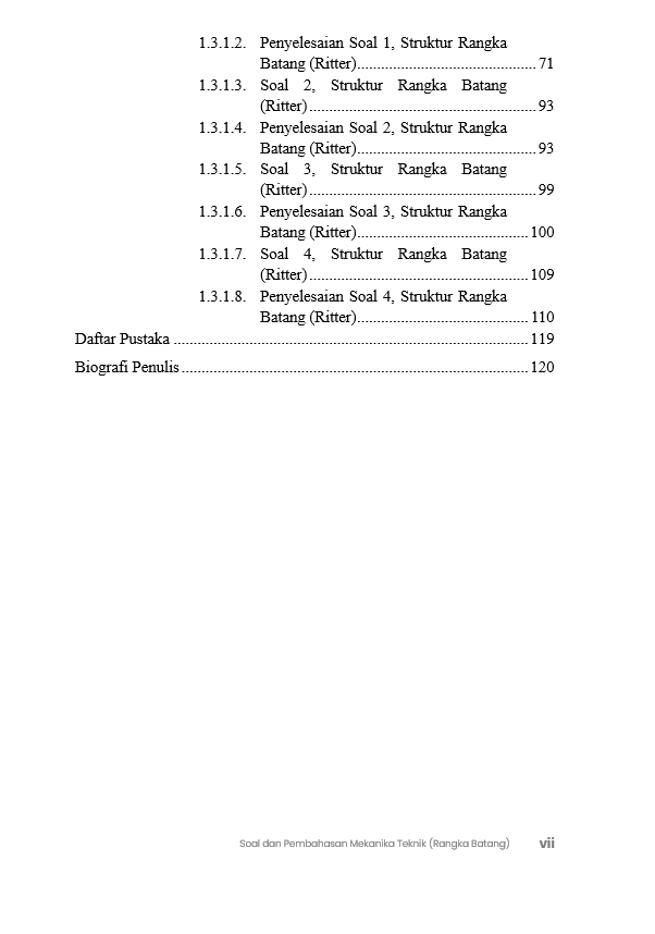 Buku Soal dan Pembahasan Mekanika Teknik (Rangka Batang) - Gambar 4