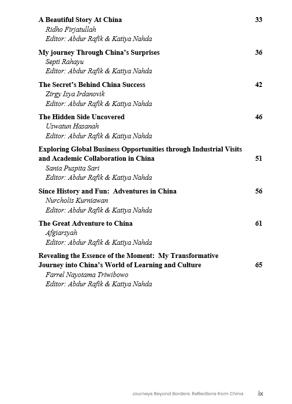 Journeys Beyond Borders: Reflections From China Book - Gambar 3