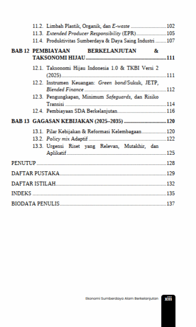 Gambar 5 - Ekonomi sumberdaya alam berkelanjutan
