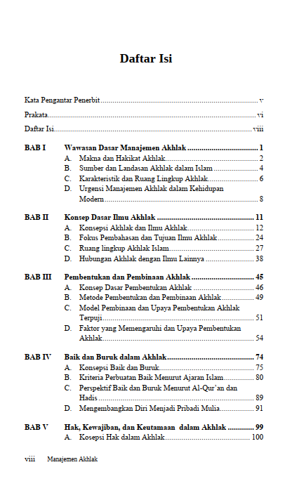Buku Manajemen Akhlak Pengenalan, Pemahaman, dan Pengaplikasiannya Dalam Kehidupan Modern - Gambar 2