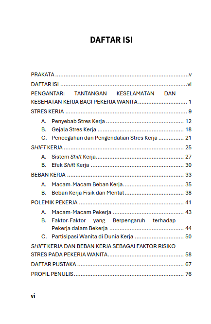 Buku Menavigasi Stres Kerja: Dampak Shift dan Beban Kerja Terhadap Pekerja Wanita - Gambar 2