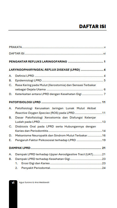 Buku Mengenal Refluks Laringofaring dan Dampaknya Bagi Kesehatan Gigi dan Mulut - Gambar 2
