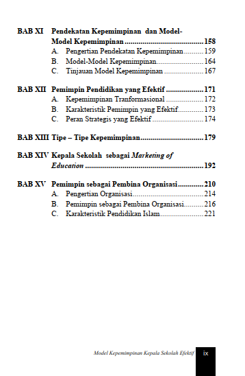 Buku Model Kepemimpinan Kepala Sekolah Efektif - Gambar 4