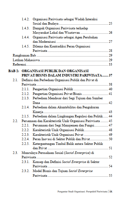 Buku Pengantar Studi Organisasi: Perspektif Pariwisata - Gambar 5