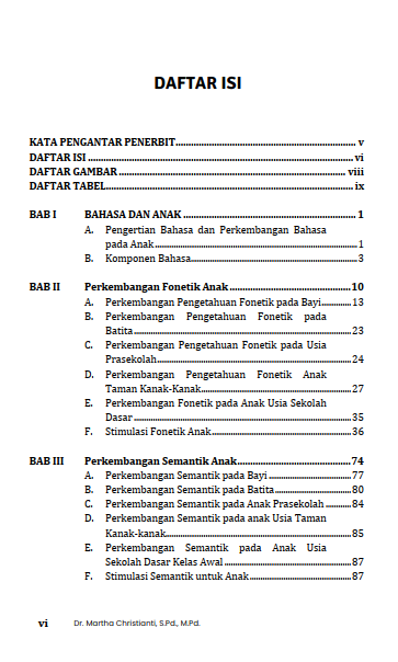 Buku Perkembangan dan Program Stimulasi Bahasa Untuk Anak Usia Dini - Gambar 2