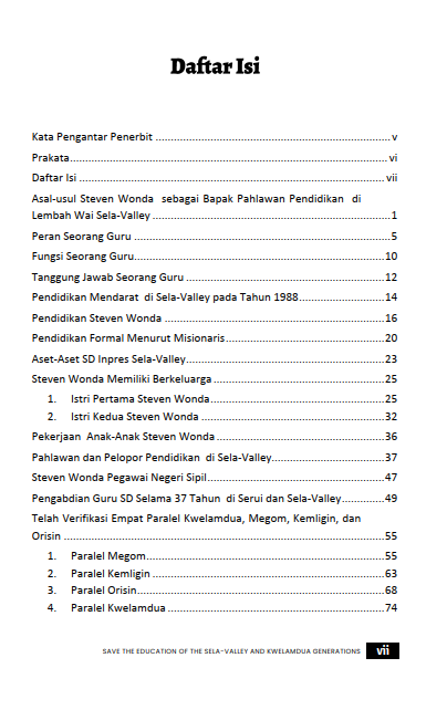 Buku Save The Education Of The Sela-Valley And Kwelamdua Generations - Gambar 2