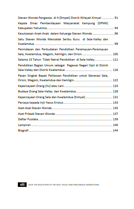 Buku Save The Education Of The Sela-Valley And Kwelamdua Generations - Gambar 3