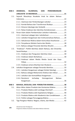 Buku Sekularisasi dan Pereligiusan Pergeseran Makna Kosakata Arab dalam Bahasa Indonesia - Gambar 5