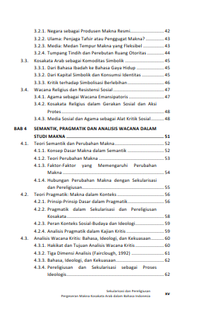 Buku Sekularisasi dan Pereligiusan Pergeseran Makna Kosakata Arab dalam Bahasa Indonesia - Gambar 4