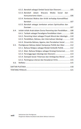 Buku Sekularisasi dan Pereligiusan Pergeseran Makna Kosakata Arab dalam Bahasa Indonesia - Gambar 6