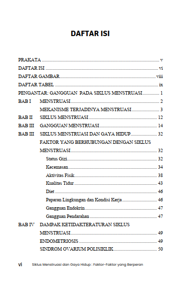 Buku Siklus Menstruasi dan Gaya Hidup : Faktor-Faktor yang Berperan - Gambar 2