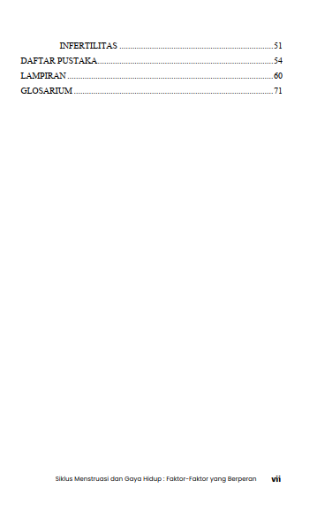 Buku Siklus Menstruasi dan Gaya Hidup : Faktor-Faktor yang Berperan - Gambar 3