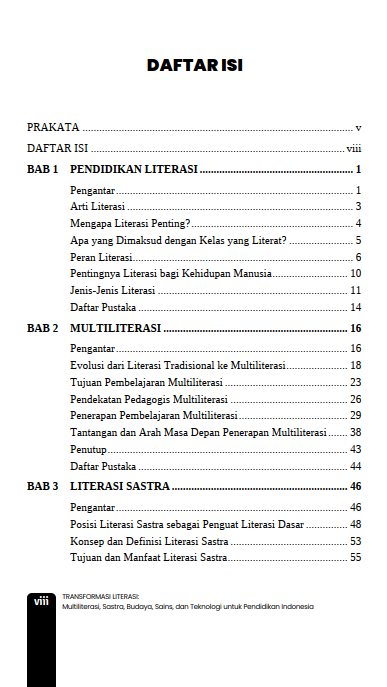 Buku Transformasi Literasi: Multiliterasi, Sastra, Budaya, Sains, dan Teknologi untuk Pendidikan Indonesia - Gambar 2