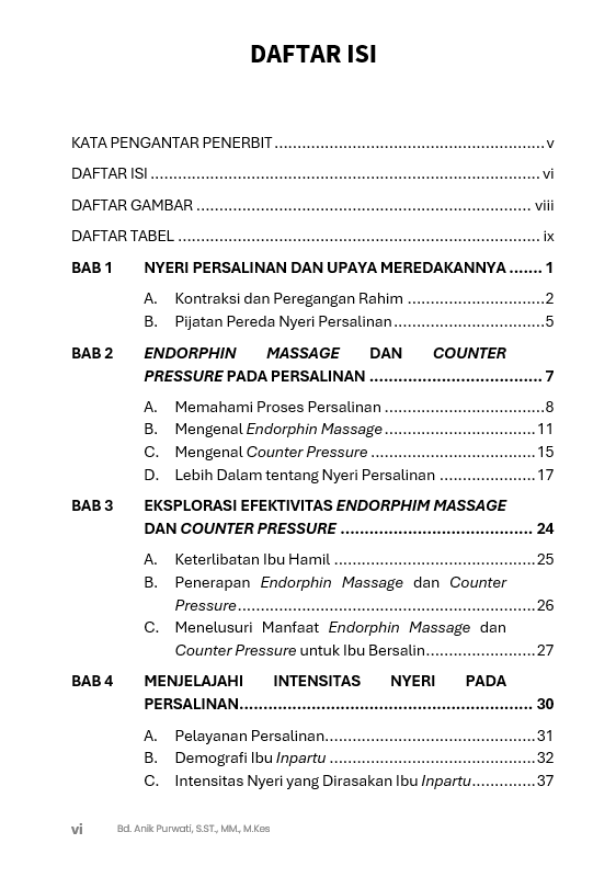 Buku Persalinan Aman dan Nyaman dengan Teknik Sentuhan Endorphin Massage dan Counter Pressure pada Ibu Bersalin - Gambar 2