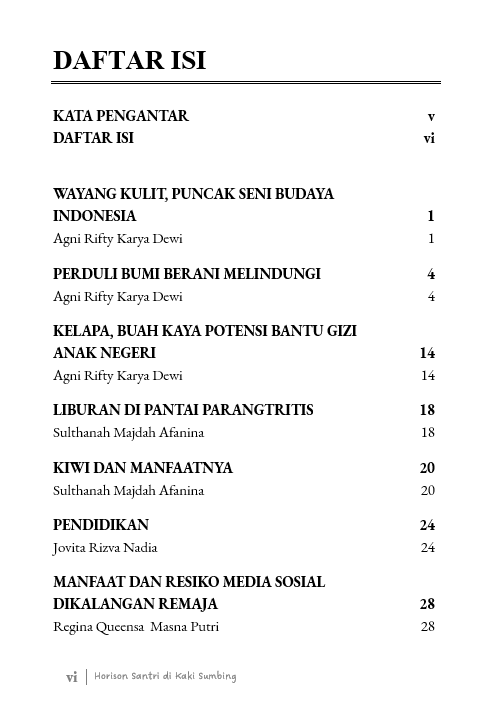 Buku Horison Santri di Kaki Sumbing - Gambar 2