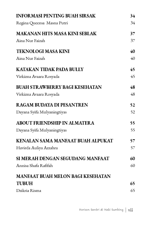 Buku Horison Santri di Kaki Sumbing - Gambar 3