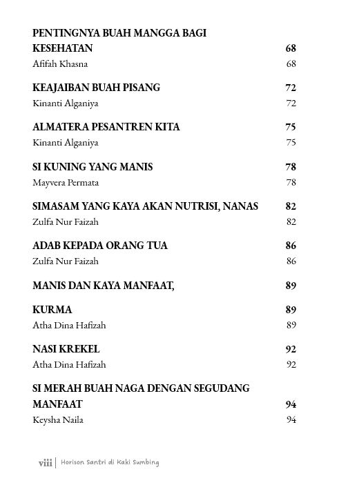 Buku Horison Santri di Kaki Sumbing - Gambar 4