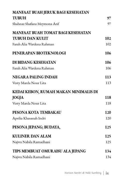 Buku Horison Santri di Kaki Sumbing - Gambar 5