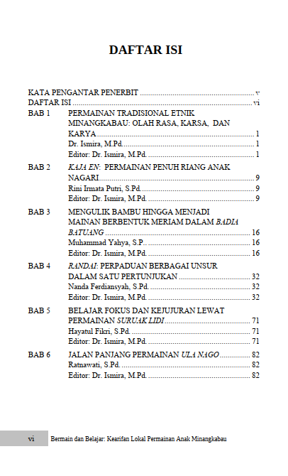 Buku Bermain dan Belajar: Kearifan Lokal Permainan Anak Minangkabau - Gambar 2