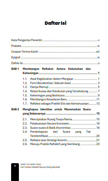 Buku Heart-To-Heart Talks: Dari Catatan Reflektif Menuju Dialog Mendidik - Gambar 2
