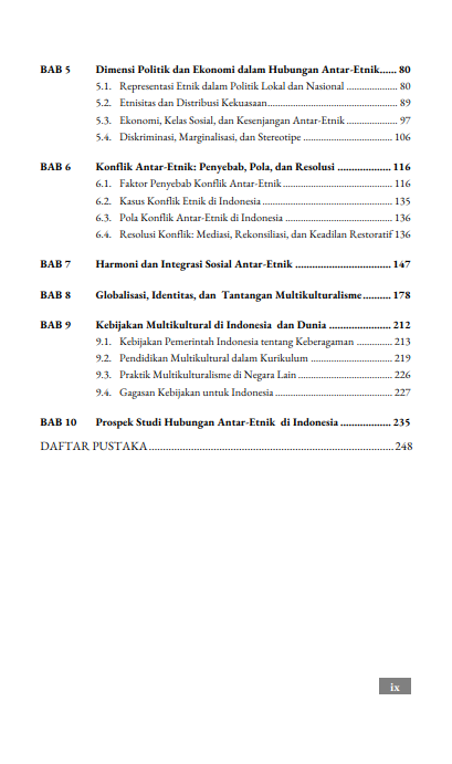 Buku Hubungan Antar Etnik (Teori dan Dinamika dalam Masyarakat Multikultural Indonesia) - Gambar 3
