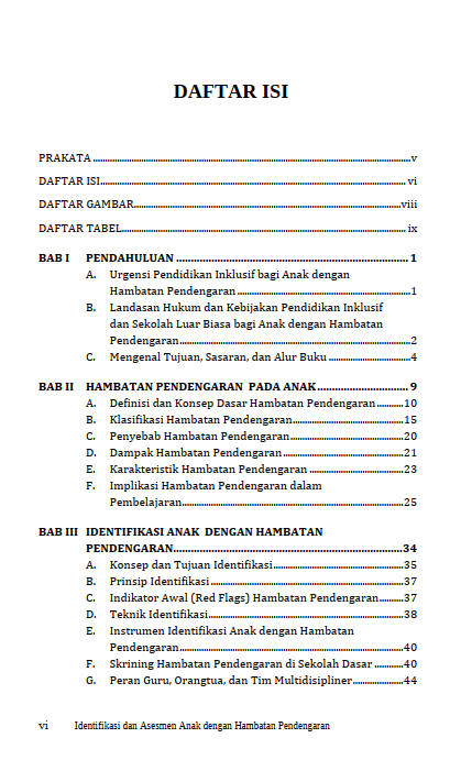 Buku Identifikasi Dan Asesmen Anak Dengan Hambatan Pendengaran: Strategi Mengajar Bagi Guru - Gambar 2