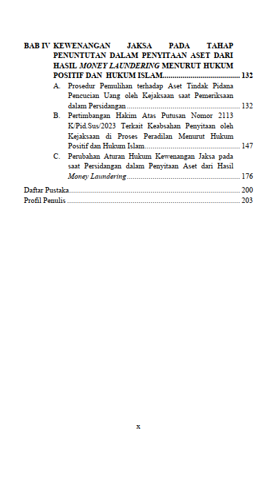 Buku Kewenangan Jaksa Dalam Melakukan Penyitaan pada Tahap Penuntutan Tindak Pidana Pencucian Uang Perspektif Hukum Positif dan Hukum Islam - Gambar 3