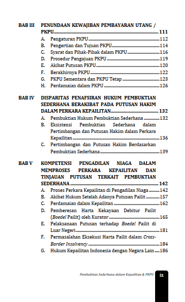 Buku Pembuktian Sederhana dalam Kepailitan & PKPU Teori dan Praktik - Gambar 3