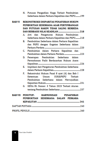 Buku Pembuktian Sederhana dalam Kepailitan & PKPU Teori dan Praktik - Gambar 4