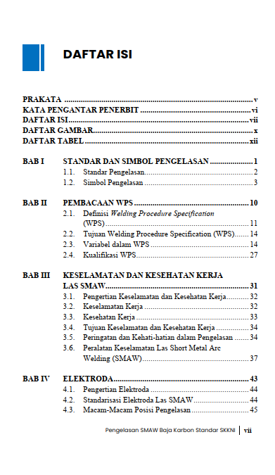 Buku Pengelasan Smaw Baja Karbon Standar SKKNI - Gambar 2