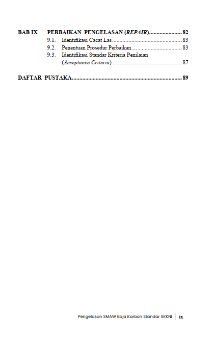Buku Pengelasan Smaw Baja Karbon Standar SKKNI - Gambar 4